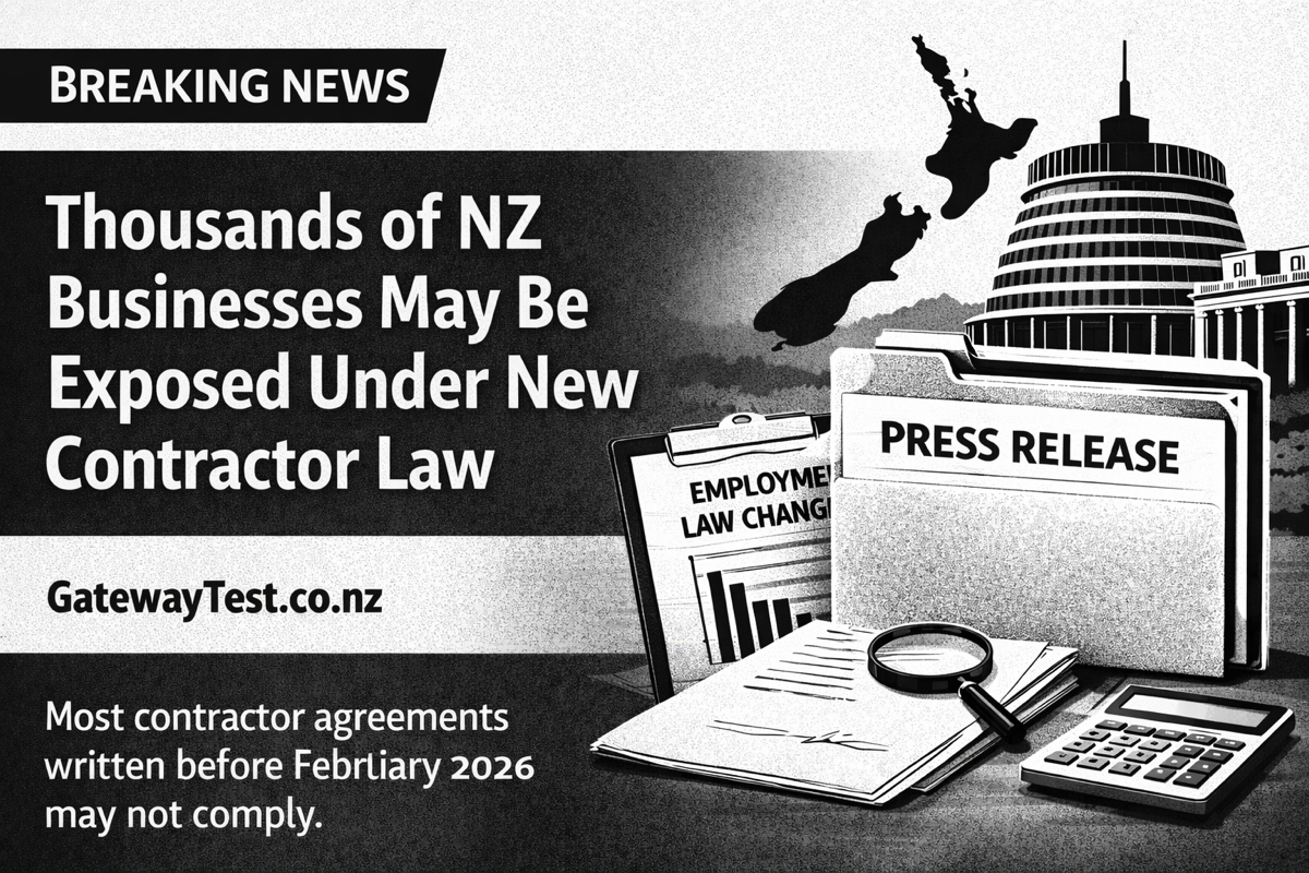 Thousands of NZ Businesses May Be Exposed Under New Contractor Law